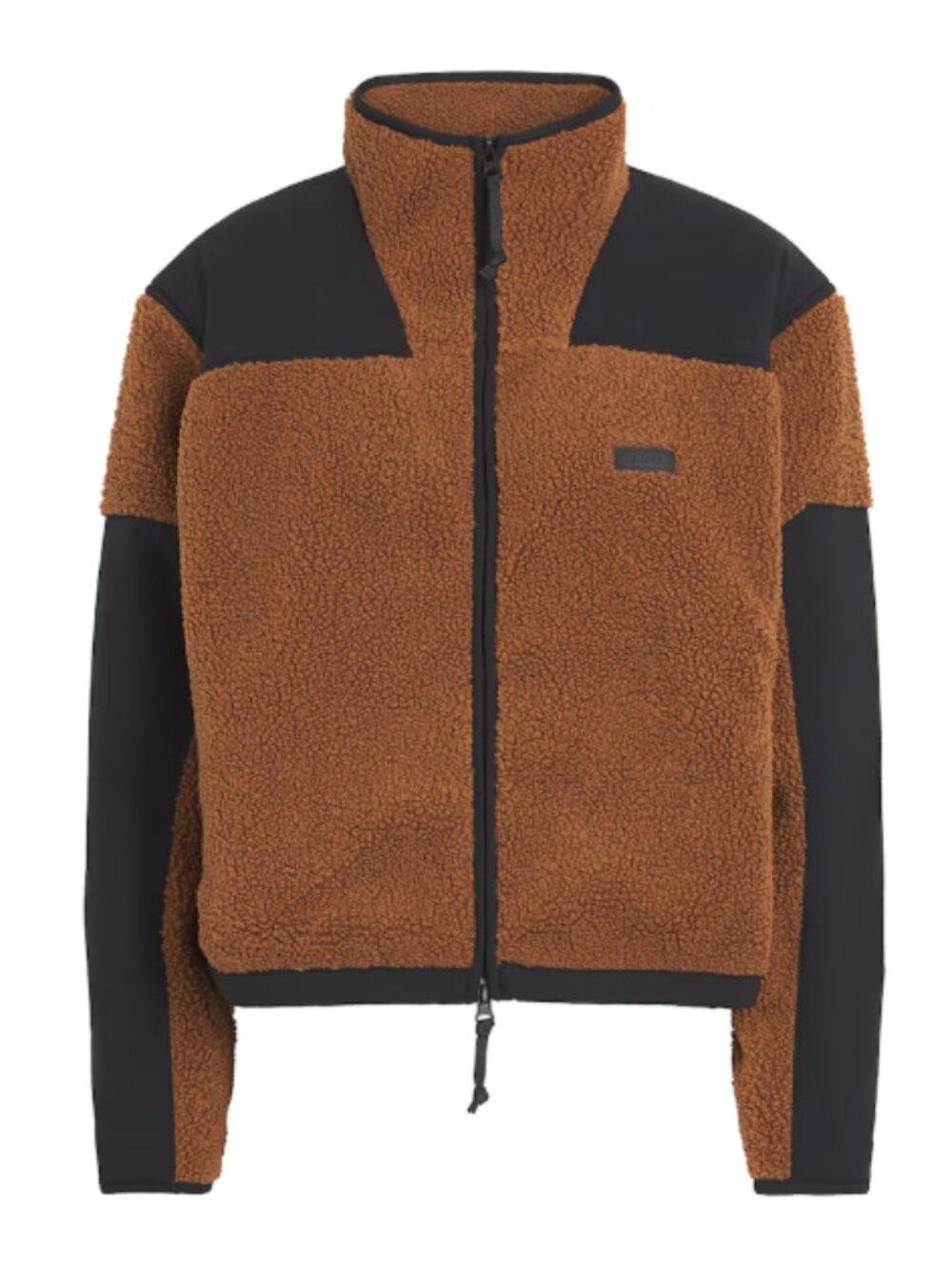 SKIMS Teddy Boxy Zip-Up Jacket (Chai, Size XS)